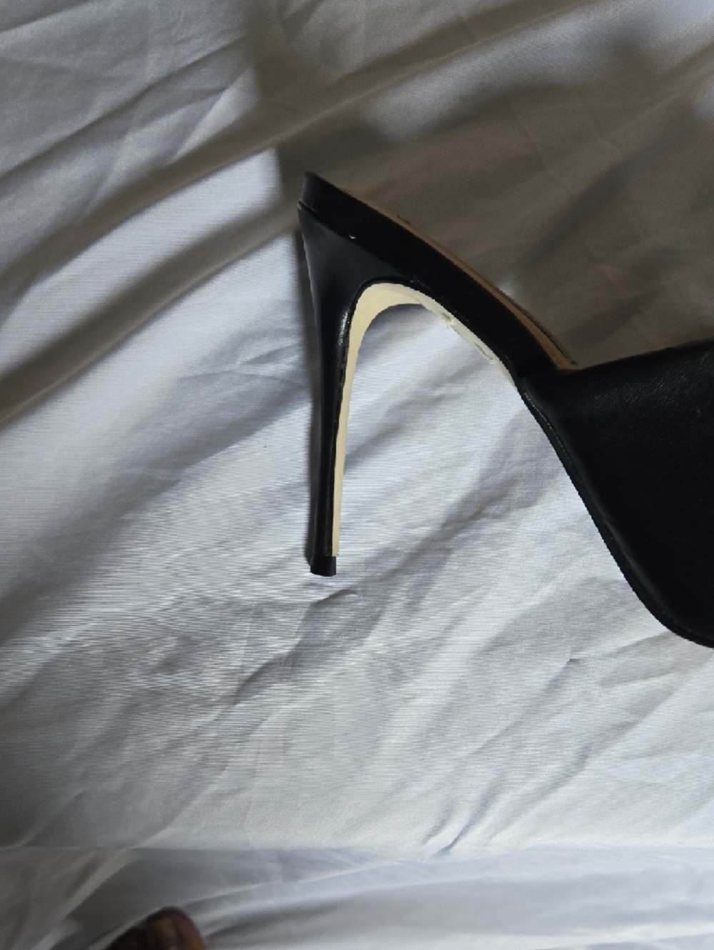 Saks Fifth Avenue Black Bow Slide Mules - Picture 3 of 6